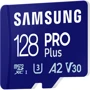 Карта пам'яті Samsung 128 GB microSDXC Pro Plus UHS-I U3 V30 A2 Class 10 + SD-adapter (MB-MD128SA)