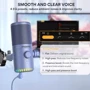 Микрофон для геймеров Maono DM30 Purple (23-03-10-01): Разъем USB