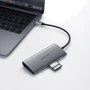 Адаптер Ugreen Adapter CM121 USB-C to USB-C+3xUSB3.0+HDMI+RJ45+SD Gray (50538) фото 6