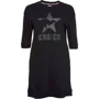 Платье KangaROOS 49674442 52 черное спортивное до середины бедра: Фасон Прямое
