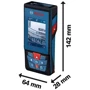Лазерний далекомір Bosch GLM 100-25 C (0601072Y00): Особливості С дисплеем, С Bluetooth, Влагостойкие
