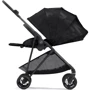 Прогулочная коляска Cybex Melio Real Black с бампером (522002631): Материал колес полиуретан