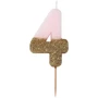 Сервировка стола Свечка-номер 4 Talking Tables Розового цвета 1 шт (BDAY-CANDLE-4)