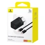 Зарядний пристрій Baseus USB-C Wall Charger GaN5 mini 1C 30W з USB-C Cable Black (P10110902113-00) фото 11
