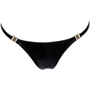 Трусики Noir Handmade P008 Powerwetlook panty with gold clasp Вlack, 3XL