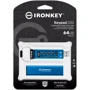 USB-флешка Kingston 64GB IronKey Keypad 200 AES-256 Encrypted USB 3.2 Blue (IKKP200/64GB): Максимальная скорость записи, МБ/с 115