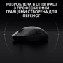 Мышь Logitech PRO 2 Lightspeed Black (910-007295): Эргономика симметричная для левшей