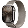 Apple Watch Series 10 46mm GPS + Cellular Natural Titanium Case with Natural Milanese Loop - S/M (MC7Q4)