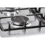 Варильна поверхня газова Borgio 6721-17 (Linen Inox): Робоча поверхня нержавіюча сталь