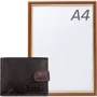 Мужское портмоне Always Wild темно-коричневое (DNKN992L-MCR-black): Формат кошелька Вертикальный