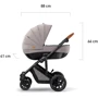 Универсальная коляска 2 в 1 Kinderkraft Prime Beige + MommyBag (KKWPRIMBEG20000) фото 10