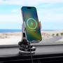 Держатель Hoco Car Holder Wireless Charger HW8 15W Metal Gray фото 8