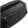 Мужская поясная сумка Vito Torelli черная (VT-6585-black): Застежка Молния