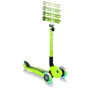 Самокат GLOBBER серии GO UP DELUXE LIGHTS 5в1 зеленый, колеса с подсветкой, 20/50кг: Материал колес полиуретан