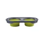 Подвійна миска Dexas Collapsible Pet Feeder складана велика 1200 мл зелена (dx30658)
