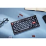 Клавиатура Keychron V1 Max 84 Key RGB Hot-Swap Gateron Jupiter Banana Knob Carbon Black (V1MD4_KEYCHRON): Дополнительно бесшумная, без цифрового блока, украинская раскладка, подсветка клавиш