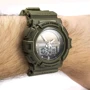 Наручний годинник Skmei 1050 Army Green: Тип циферблата Комбінований (аналого-цифровий)