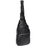 Чоловіча сумка-слінг Borsa Leather чорна (K15060-black): Країна виробник Тайвань