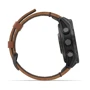 Смарт-часы Garmin Fenix 8 Pro AMOLED 47mm Sapphire Carbon Grey DLC Titanium with Chestnut Leather Band (010-03198-40)