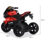 Дитячий електромотоцикл 3 колісний Bambi Racer Yamaha червоний (M 4135EL-3): Матеріал корпусу пластик