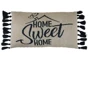 Подушка Прованс в'язана 30х45 "Home, sweet home" Сіра (16 пензликів) (4823093434530)