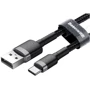 Кабель Baseus USB Cable to USB-C Cafule 2m Grey/Black (CATKLF-CG1): Тип USB Cable - USB-C