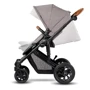 Универсальная коляска 2 в 1 Kinderkraft Prime Beige + MommyBag (KKWPRIMBEG20000): Материал колес резина (надувные)