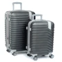 Комплект чемоданов 2 в 1 ABS-пластик серый (32503 grey)