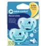 Пустышка Bebe Confort Minimalistic Animals силиконовая реверсивная, 2 шт 0/6 мес синяя (3104202010): Возраст до 6 месяцев