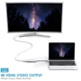 Адаптер HooToo Shuttle USB-C to USB-C+HDMI+3xUSB 3.0+SD Hub Silver (HT-UC001-SL) фото 5