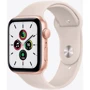 Apple Watch SE 44mm GPS Gold Aluminum Case with Starlight Sport Band (MKQ53)