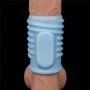 Насадка на пенис с вибрацией LoveToy Knights Ring Vibrating Wave Blue