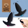 FeelzToys FunkyButts Remote Controlled Butt Plug - сет анальних пробок з вібрацією з дистанційним управлінням, 10,6х3,7 см