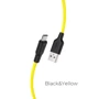 Кабель Hoco USB Cable to MicroUSB X21 2.4A 1m Black/Yellow
