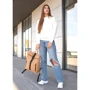 Женский рюкзак Sambag RollTop бежевый (24208026): Тип ручки Плечевой ремень, Короткая ручка