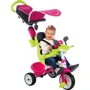 Велосипед Smoby Toys Беби Драйвер трехколесный с козырьком и багажником розовый (741201) фото 4