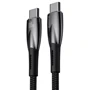 Кабель Baseus Cable USB-C to USB-C Glimmer Series Fast Charging 100W 1m Black (CADH000701): Тип USB-C - USB-C