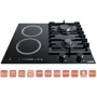 Варочная поверхность VENTOLUX HG622 B9G CS I (BK): Размеры для встраивания 55х47.3 см