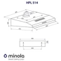 Вытяжка Minola HPL 514 WH: Тип монтажа Настенный