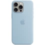 Чохол для iPhone Apple for iPhone 15 Pro Max Silicone Case with MagSafe Light Blue (MWNR3) 