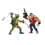 Набір фігурок TMNT серії Черепашки-ніндзя класичні - Мікеланджело проти Бібопа (34 крапки артикуляц