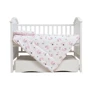Змінне ліжко Twins Comfort Soft (фланель) 3010-TS-08, Stars pink, білий/рожевий