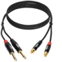 Кабель комутаційний KLOTZ KT-CJ300 MINILINK PRO TWIN CABLE BLACK 3 M