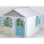 Игровой Домик со шторками Doloni Toys 02550/5 Бело-Бирюзовый: Материал пластик