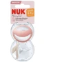 Пустышка Nuk Mommy Feel размер 1 Красная/Бежевая 2 шт (3952562)