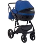 Коляска 2 в 1 Bair Crystal 100% кожа BC-27 темно-синий перламутр — черный (624448): Ширина шасси 58.5 см