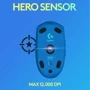 Мышь Logitech G304 Lightspeed Blue(910-006016 910-005286): Максимальное разрешение сенсора, dpi 12000