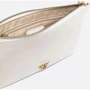 Женский клатч PINKO FLAT CLASSIC VITELLO SETA белый (100455A0F1Z14Q): Тип ручки На цепочке, Плечевой ремень, Со съемным ремнем