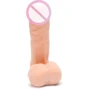 Фаллоимитатор из киберкожи Пикантные Штучки, 17x4.5 см