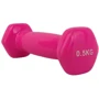 Гантель LEXFIT сталева з вініловим покриттям 0.5 кг рожева (LKDB-505-0,5): Кількість гантелей, шт 1